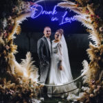 Neon Sign - Drunk In Love Wedding Neon Light - blue