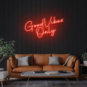 Neon Sign Good Vibes Only LED Neon Light