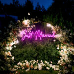 Neon Sign - Just Married Wedding Neon Light - pink
