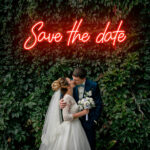 Neon Sign - Save The Date Wedding Neon Light - red