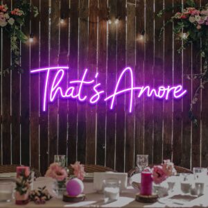 Neon Sign That's Amore Wedding LED Neon Light