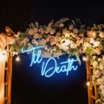 Neon Sign - Til Death Wedding Neon Light - lightblue