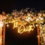 Neon Sign - Til Death Wedding Neon Light - orange