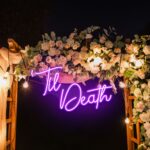 Neon Sign - Til Death Wedding Neon Light - purple