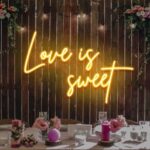 Neon Sign - Love Is Sweet LED Neon Sign - orange