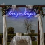 Neon Sign - Love You Longer LED Neon Sign - blue