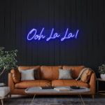 Neon Sign - Ooh Lala LED Neon Sign - blue