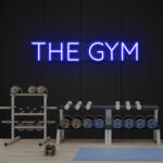 Neon Sign - The GYM LED Neon Sign - blue