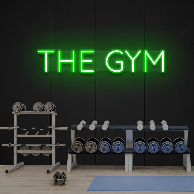 Neon Sign - The GYM LED Neon Sign - green