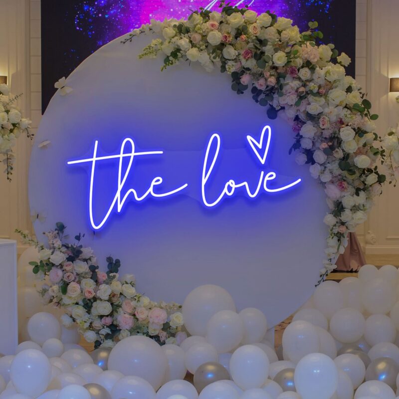 Neon Sign - The Love LED Neon Sign - blue
