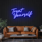 Neon Sign - Treat Your Self LED Neon Sign - blue