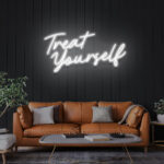 Neon Sign - Treat Your Self LED Neon Sign - white