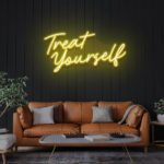 Neon Sign - Treat Your Self LED Neon Sign - yellow