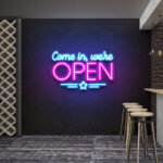 Neon Sign - We Are Open LED Neon Sign - Multicolor