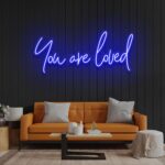 Neon Sign - You Are Loved LED Neon Sign - blue