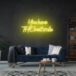 Neon Sign - You Have The Best Smile LED Neon Sign - yellow