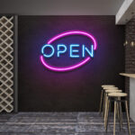 Neon Sign - Open Oval LED Neon Sign - multicolor