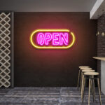 Neon Sign - Round Open LED Neon Sign - multicolor